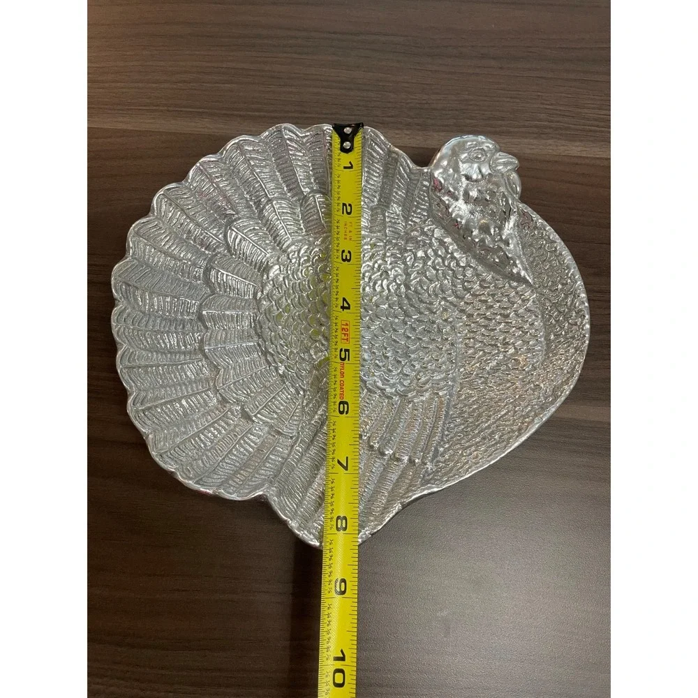 Mariposa Metal Turkey Shaped Plate‎ Small 9 in
